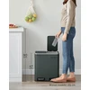 SONGMICS virtuvinė šiukšliadėžė su pedalu, 2 skyriai po 15 l, B07XMNL9XN