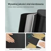 SONGMICS virtuvinė šiukšliadėžė su pedalu, 50 l, juoda, plieninė