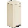 SONGMICS virtuvinis atliekų konteineris su pedalu, 30 l, vidinis kibiras, nerūdijančio plieno, švelnus uždarymas, smėlio spalvos, LTB593A02