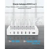 SOOPII 60 W įkrovimo stotelė su 6 prievadais ir USB-C PD 20 W, CS60
