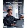 Soundcore atviros konstrukcijos belaidės ausinės su reguliuojamais lankeliais, Bluetooth 5.4, IP55, juodos