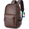 SPAHER dirbtinės odos kuprinė su USB, 25 l, 40 x 30 x 20 cm, nešiojamam kompiuteriui 15,6 colio, 1B030-PU-Brown