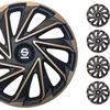 Sparco automobilio ratų gaubtai Varese 16 colių auksinės ir juodos spalvos SPC1680GDBK