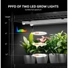 Spider Farmer reguliuojamas 6 lygių metalinis augalų stovas su 10 LED lempų, 220 W, naudoti patalpose