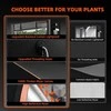 Spider Farmer reguliuojamas 6 lygių metalinis augalų stovas su 10 LED lempų, 220 W, naudoti patalpose
