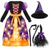 Spooktacular Creations mergaičių raganos kostiumas su LED apšvietimu SPO-BW-20589-3T