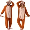 Spooktacular Creations suaugusiųjų unisex pliušinis gyvūno kostiumas-pižama EM-37KQ-PU9B