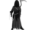 Spooktacular Creations vaikiškas Mirties pjovėjo kostiumas su šviečiančiais akiniais, XL, 20255-XL