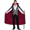 Spooktacular Creations vyriškas viduramžių vampyro kostiumas sidabrinis M 20172