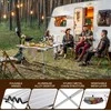 Sportneer sulankstomas aliuminio kempingo stalas su reguliuojamu aukščiu, 90 × 51,5 cm