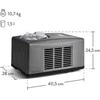 Springlane Kitchen ledų gaminimo aparatas su kompresoriumi, 1,5 l talpa, nerūdijančio plieno, 150 W, Emma