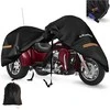 SRIMMIT triračio motociklo uždangalas, vandeniui atspari Oxford 420D danga, 2,74 m, juodas, SLCZ-002-Trike