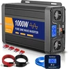Starkbaer grynos sinusinės bangos įtampos keitiklis 12 V į 230 V 1000 W EU1000W12V
