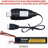 Sulčiaspaudė Tosiicop USB LiPo akumuliatorių įkrovimo laidas 11,1 V 1,5 A XH-4P, 2 vnt.