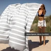 SummerSand XXL mikropluošto paplūdimio rankšluostis 180x160 cm, greitai džiūstantis, Marble Sand