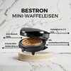Sumuštinių keptuvas Bestron mini vaflinė 550 W su nepridegančia danga, juoda AMW500Z