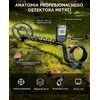 SUNPOW akumuliatorinis metalo detektorius su LCD ekranu, iki 20 val. veikimo, IP68 ritė, OT-MD17