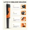 Metalo detektorius SUNPOW metalų ieškiklis, rankinis, atsparus vandeniui IP68, 360° jutiklis, LED indikatorius, OTMD12