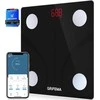 Svarstyklės GRIFEMA išmanioji kūno sudėties vonios svarstyklė Bluetooth, 13 funkcijų, 150 kg, GA2001