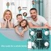 Svarstyklės Healthkeep išmanioji kūno analizės svarstyklė su raumenų mase, širdies ritmu, 15 kūno duomenų, žalias marmuras