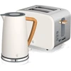 Swan Nordic pusryčių rinkinys: 1,7 l virdulys 2200 W ir 20 l 800 W mikrobangų krosnelė, balta