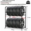 SWANEW padangų stelažas 8 padangoms, 180 kg, 107 x 46 x 117 cm, modelis 1