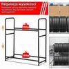 SWANEW padangų stelažas 8 padangoms, 180 kg, 107 x 46 x 117 cm, modelis 1