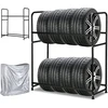 SWANEW padangų stelažas 8 padangoms, 180 kg, 107 x 46 x 117 cm, modelis 1