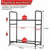 SWANEW padangų stelažas 8 padangoms, 180 kg, 107 x 46 x 117 cm, modelis 1