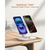 SwanScout belaidė magnetinė įkrovimo stotelė dviem iPhone ir AirPods, 10 W, 706M S10027