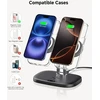 SwanScout belaidė magnetinė įkrovimo stotelė dviem iPhone ir AirPods, 10 W, 706M