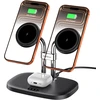 SwanScout belaidė magnetinė įkrovimo stotelė dviem iPhone ir AirPods, 10 W, 706M