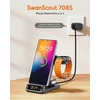 SwanScout belaidė sulankstoma įkrovimo stotelė Qi 18 W USB-C S10025
