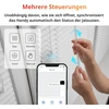 SwitchBot žaliuzių lamelių pakreipimo variklis su Bluetooth pulteliu ir saulės įkrovimu