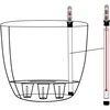 T4U dekoratyvinių plastikinių vazonų rinkinys, 15 cm, su savilaistymo sistema, 4 vnt.