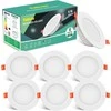 Tailcas įleidžiamų LED šviestuvų rinkinys, 6 W, 4500 K, 600 lm, apvalūs, 6 vnt., ultra ploni, 85–95 mm