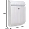 TATAY Piccolo sieninė pašto dėžutė iš ABS plastiko, 6 l, balta, 0044007