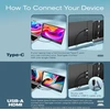 Teamgee nešiojamasis papildomas monitorius 14 col. FHD IPS USB-C HDMI S1