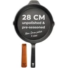 TECOR ketaus keptuvė indukcijai, 28 cm, be dangos, natūrali, TC03_22