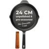 TECOR ketinė keptuvė 24 cm, indukcijai, nepoliruota, be dangos, TC03_22