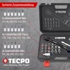TECPO dinamometrinių raktų rinkinys motociklams, 3/8 col., 5–60 Nm, 300359
