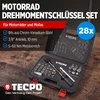 TECPO dinamometrinių raktų rinkinys motociklams, 3/8 col., 5–60 Nm, 300359