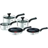 Tefal nerūdijančio plieno puodų ir keptuvių rinkinys Comfort Max 5 dalių, indukcijai, C972S544