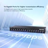 Šakotuvas Tenda 16 prievadų Gigabit Ethernet nevaldomas tinklo komutatorius su VLAN TEG1116M