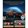 TERUNSOUl automobilinis vaizdo registratorius 4K priekiui ir galui, Wi-Fi, GPS, D016