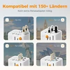 TESSAN universalus kelioninis kištukų adapteris su 2 USB-A ir 2 USB-C jungtimis, 2500 W TS-WTA10