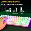 THE G-LAB 60 % žaidimų klaviatūros ir pelės rinkinys su RGB, QWERTY, COMBO-HYDRO-W/SP