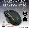 THE G-LAB Kult Caesium belaidė žaidimų pelė su USB ir RGB apšvietimu, 7200 DPI, KULT-CAESIUM