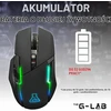 THE G-LAB Kult Caesium belaidė žaidimų pelė su USB ir RGB apšvietimu, 7200 DPI, KULT-CAESIUM