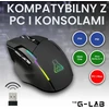 THE G-LAB Kult Caesium belaidė žaidimų pelė su USB ir RGB apšvietimu, 7200 DPI, KULT-CAESIUM